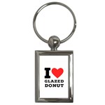 I love glazed donut Key Chain (Rectangle) Front