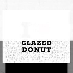 I Love Glazed Donut Rectangular Jigsaw Puzzl by ilovewhateva