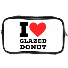 I Love Glazed Donut Toiletries Bag (one Side) by ilovewhateva