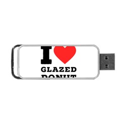 I Love Glazed Donut Portable Usb Flash (one Side) by ilovewhateva