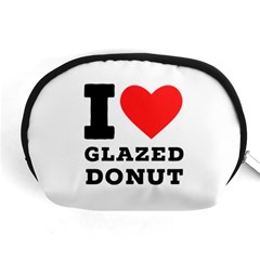 I Love Glazed Donut Accessory Pouch (medium) by ilovewhateva