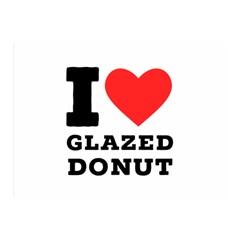 I Love Glazed Donut Two Sides Premium Plush Fleece Blanket (mini) by ilovewhateva