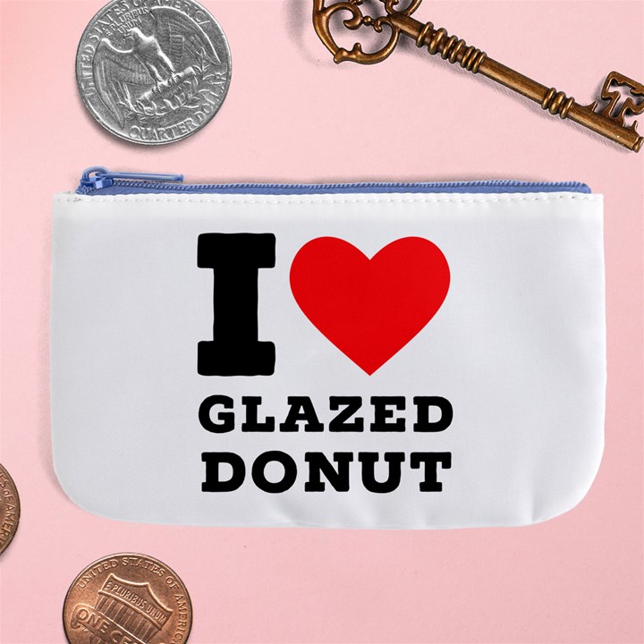 I love glazed donut Large Coin Purse