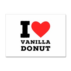 I Love Vanilla Donut Sticker A4 (100 Pack) by ilovewhateva