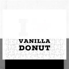 I Love Vanilla Donut Rectangular Jigsaw Puzzl by ilovewhateva