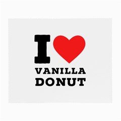 I Love Vanilla Donut Small Glasses Cloth (2 Sides) by ilovewhateva