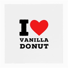 I Love Vanilla Donut Medium Glasses Cloth by ilovewhateva