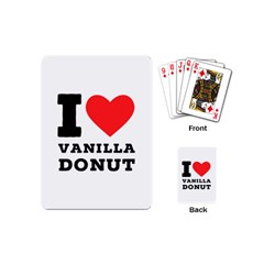 I Love Vanilla Donut Playing Cards Single Design (mini) by ilovewhateva