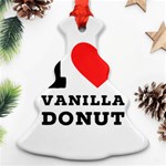 I love vanilla donut Ornament (Christmas Tree)  Front