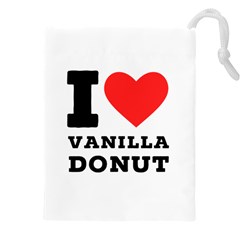 I Love Vanilla Donut Drawstring Pouch (5xl) by ilovewhateva