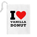 I love vanilla donut Drawstring Pouch (5XL) Back