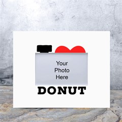 I Love Vanilla Donut White Tabletop Photo Frame 4 x6  by ilovewhateva