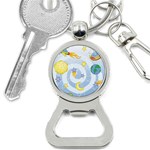 Science Fiction Outer Space Bottle Opener Key Chain Front