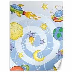 Science Fiction Outer Space Canvas 36  X 48  by Ndabl3x