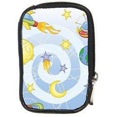 Science Fiction Outer Space Compact Camera Leather Case by Ndabl3x