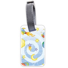 Science Fiction Outer Space Luggage Tag (one Side) by Ndabl3x