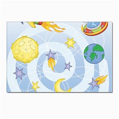 Science Fiction Outer Space Postcard 4 x 6  (pkg Of 10) by Ndabl3x