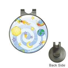 Science Fiction Outer Space Hat Clips With Golf Markers by Ndabl3x