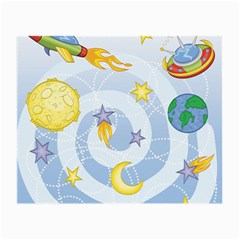 Science Fiction Outer Space Small Glasses Cloth (2 Sides) by Ndabl3x