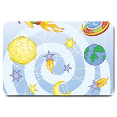 Science Fiction Outer Space Large Doormat by Ndabl3x