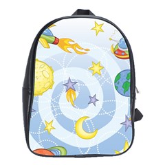 Science Fiction Outer Space School Bag (large) by Ndabl3x