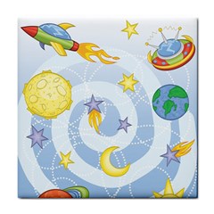 Science Fiction Outer Space Tile Coaster