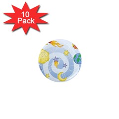 Science Fiction Outer Space 1  Mini Magnet (10 Pack)  by Ndabl3x