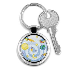 Science Fiction Outer Space Key Chain (round) by Ndabl3x