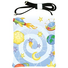 Science Fiction Outer Space Shoulder Sling Bag by Ndabl3x