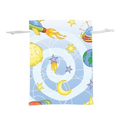 Science Fiction Outer Space Lightweight Drawstring Pouch (l) by Ndabl3x