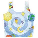 Science Fiction Outer Space Full Print Recycle Bag (XXL) Front