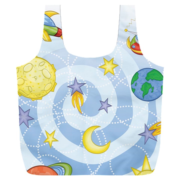 Science Fiction Outer Space Full Print Recycle Bag (XXXL)