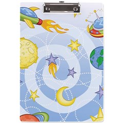 Science Fiction Outer Space A4 Acrylic Clipboard by Ndabl3x