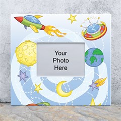 Science Fiction Outer Space White Wall Photo Frame 5  X 7  by Ndabl3x