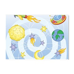 Science Fiction Outer Space Crystal Sticker (a4) by Ndabl3x