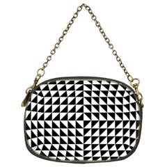 Optical Illusion Black Chain Purse (two Sides) by Ndabl3x