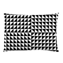 Optical Illusion Black Pillow Case by Ndabl3x