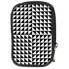 Optical Illusion Black Compact Camera Leather Case by Ndabl3x