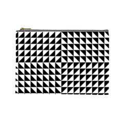 Optical Illusion Black Cosmetic Bag (large) by Ndabl3x