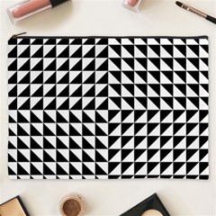 Optical Illusion Black Cosmetic Bag (xxxl) by Ndabl3x