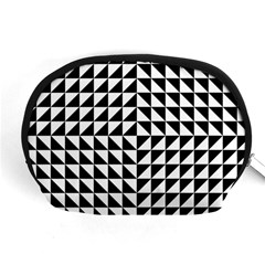 Optical Illusion Black Accessory Pouch (medium) by Ndabl3x