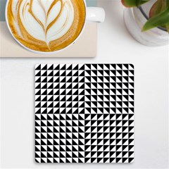 Optical Illusion Black Uv Print Square Tile Coaster  by Ndabl3x