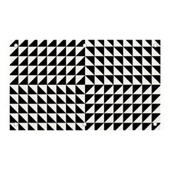 Optical Illusion Black Banner And Sign 5  X 3  by Ndabl3x