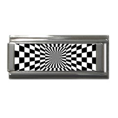 Optical Illusion Chessboard Tunnel Superlink Italian Charm (9mm) by Ndabl3x