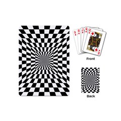 Optical Illusion Chessboard Tunnel Playing Cards Single Design (mini) by Ndabl3x