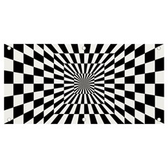 Optical Illusion Chessboard Tunnel Banner And Sign 4  X 2 