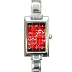 Geometry Mathematics Cube Rectangle Italian Charm Watch by Ndabl3x