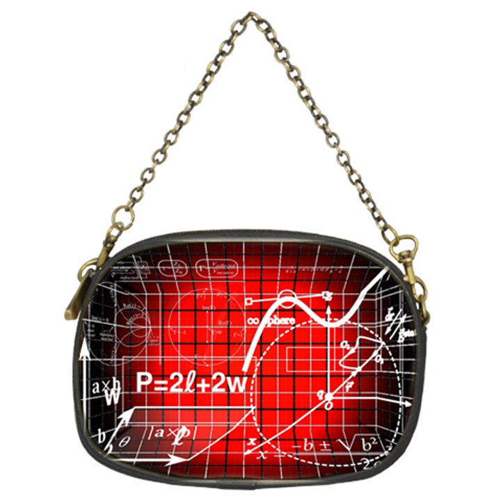 Geometry Mathematics Cube Chain Purse (Two Sides)