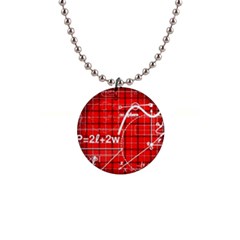 Geometry Mathematics Cube 1  Button Necklace by Ndabl3x