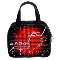 Geometry Mathematics Cube Classic Handbag (two Sides) by Ndabl3x